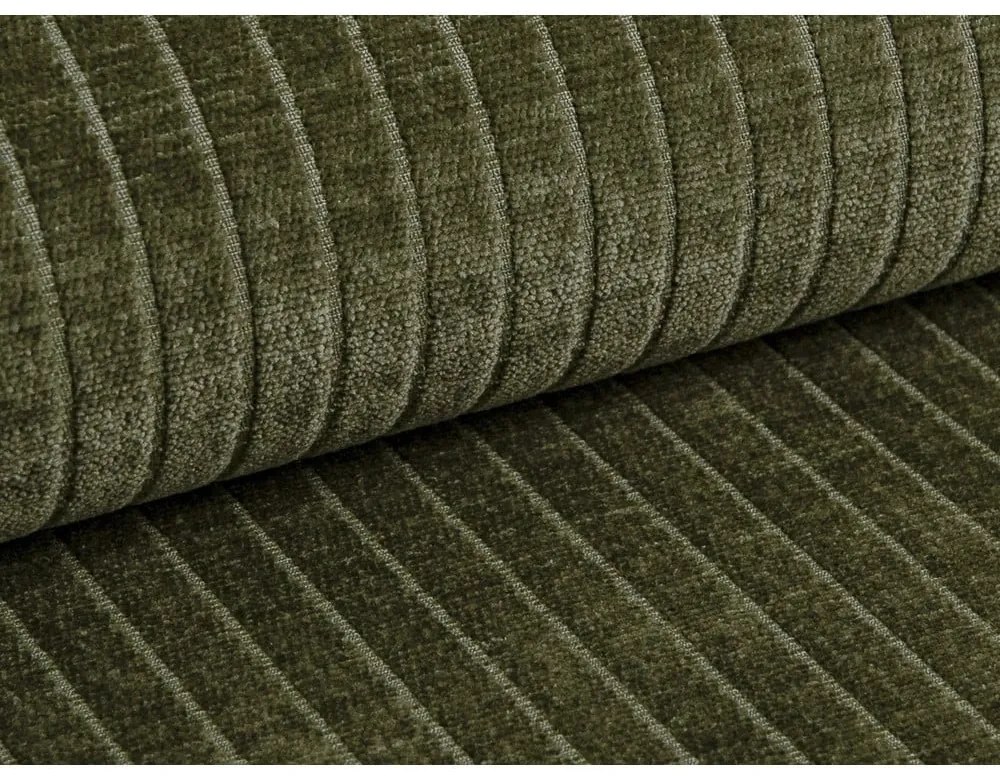 Zelená menčestrová pohovka 224 cm Bergamo – Cosmopolitan Design