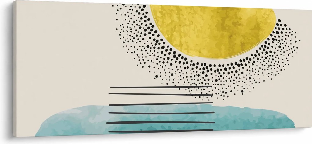 Obraz - Abstraktná maľba pláže N⁰2 (120x50 cm)