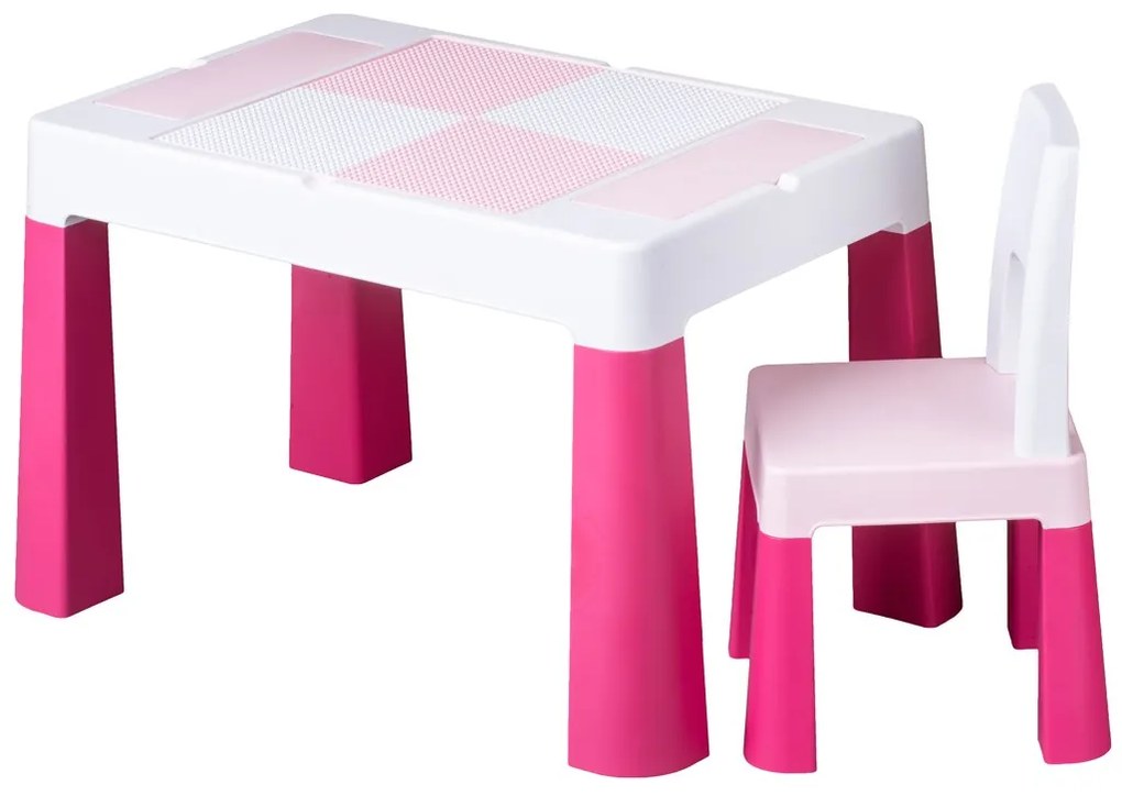 Detská sada stolček a stolička Multifun pink