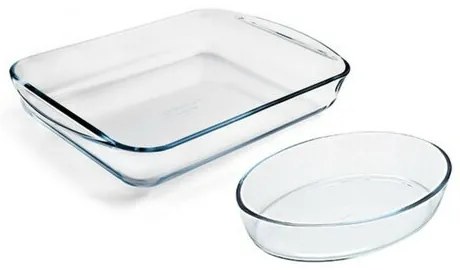 Pyrex Súprava sklenených pekáčov 2 ks, 3,7 l + 2,2 l
