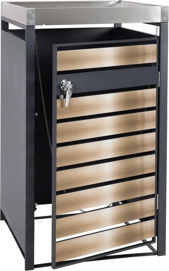 Prístrešok na smetiaku J81 so záhonom