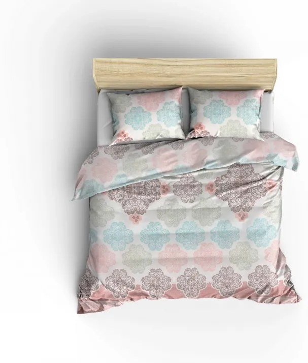 Súprava 4 ks bavlnených obliečok s prikrývkou Ornamentálna viacfarebná