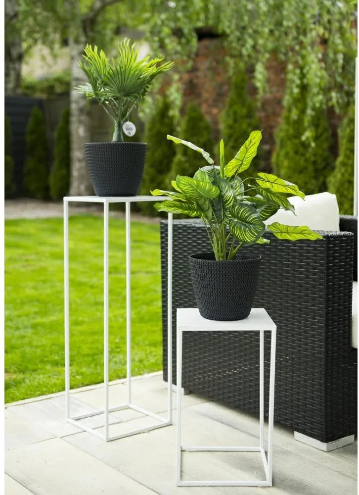 STOJAN NA KVETINÁČ SIMPLE 70X24X24 CM BIELA