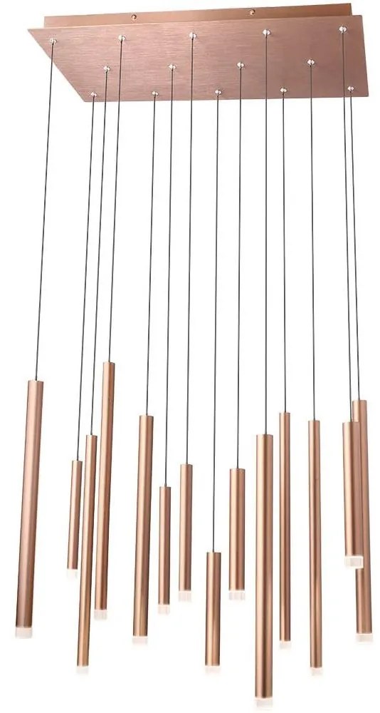 Redo 01-2055 - LED Luster na lanku MADISON 14xLED/4W/230V meď