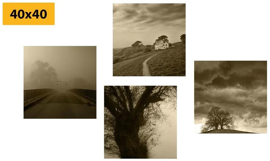 Set obrazov temná stránka prírody
