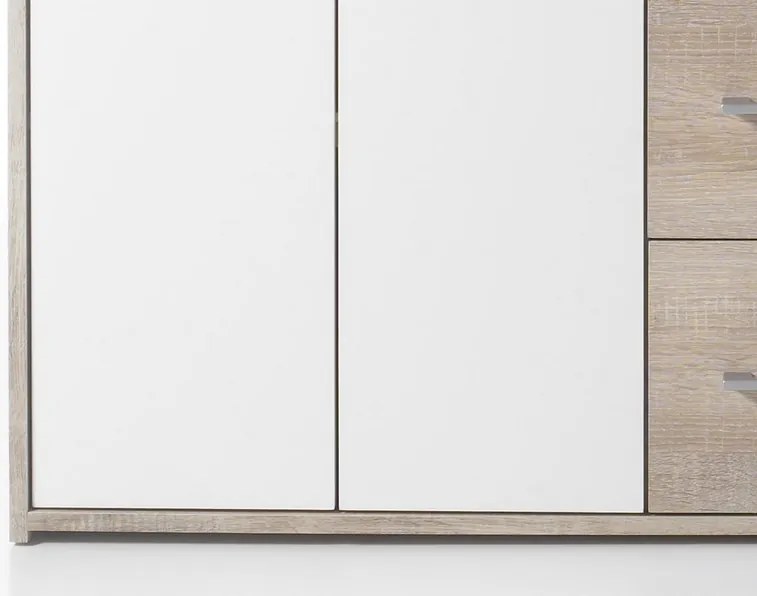 Komoda Drift, dub sonoma/biela