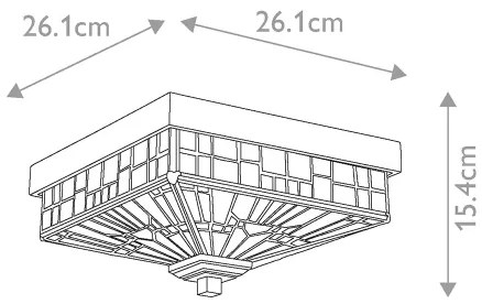 Elstead QZ-INGLENOOK-F - Vonkajšie stropné svietidlo INGLENOOK 2xE27/60W/230V IP44