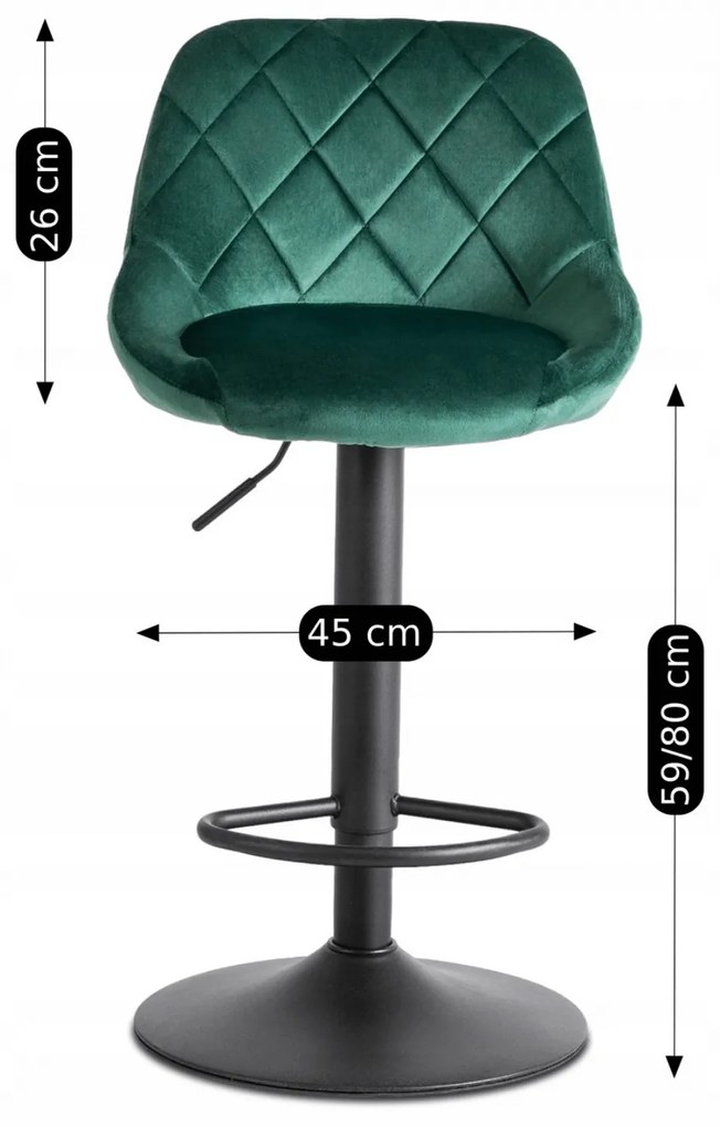 PROXIMA.store - Barová stolička EDA FARBA: tmavosivá