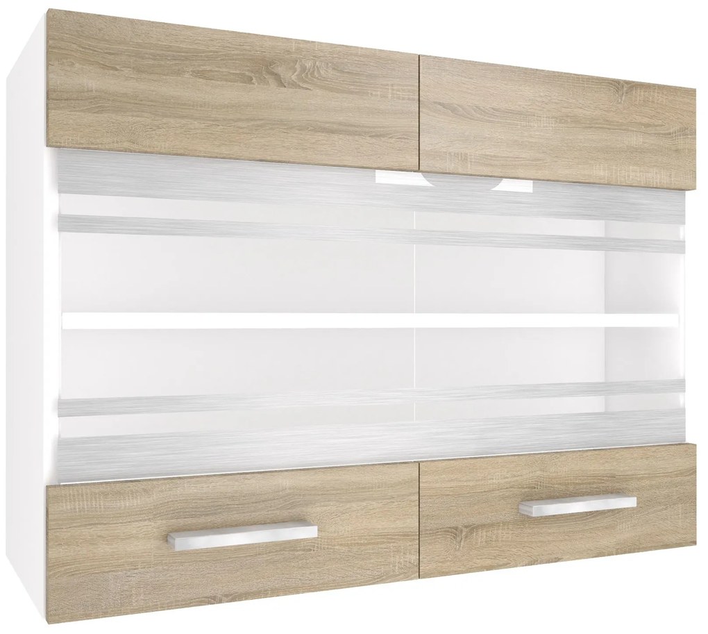 Kuchynská skrinka Belini horná 80 cm dub sonoma TOR SGW80/3/WT/DS/0/E