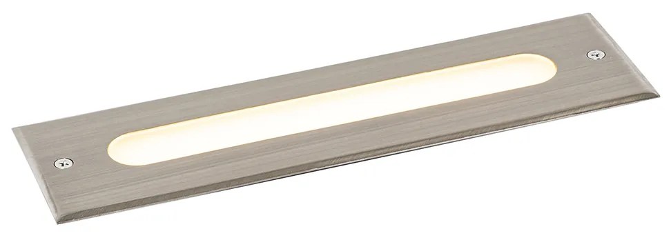 Moderný bodový svietidlo do zeme oceľ 30 cm vrátane LED IP65 - Eline