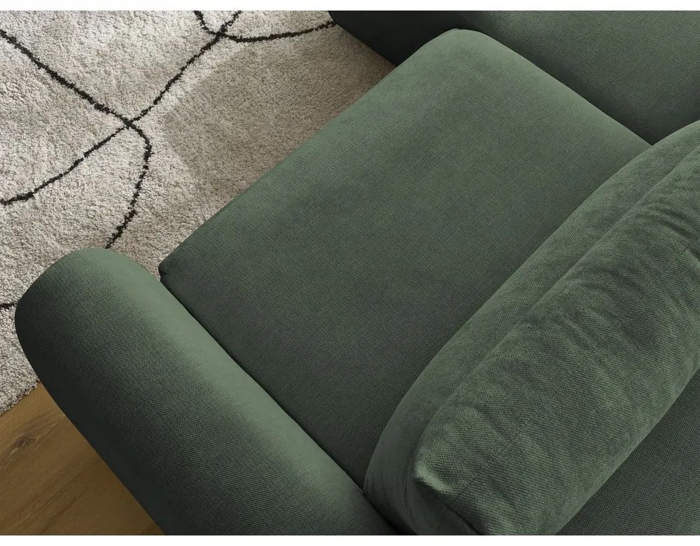 Tmavozelená rohová pohovka Aden – Bobochic Paris