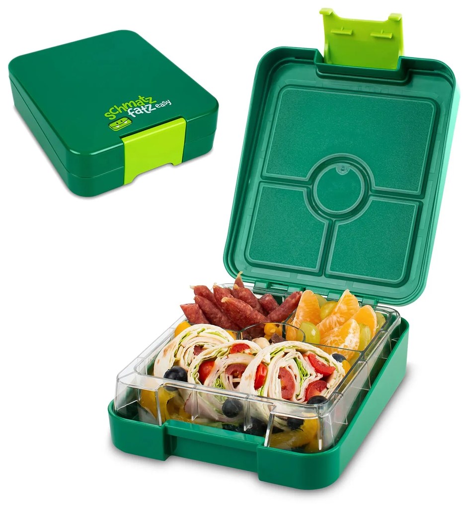 schmatzfatz easy Snackbox, 4 priehradky, 18 x 15 x 5 cm (Š x V x H)