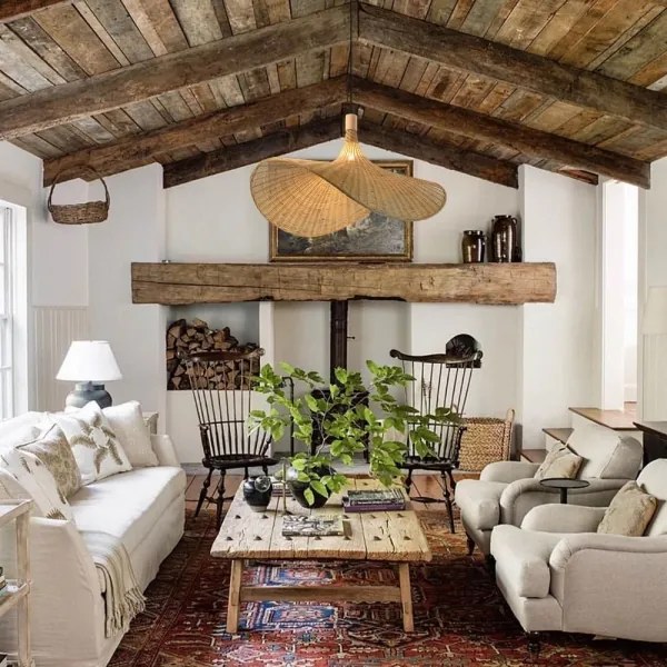 Immax 08290L - Luster na lanku SOMBRERO 1xE27/40W/230V pr. 80 cm ratan