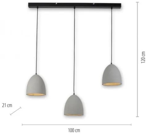 Paul Neuhaus 2233-22 - Luster na lanku ETON 3xE27/40W/230V