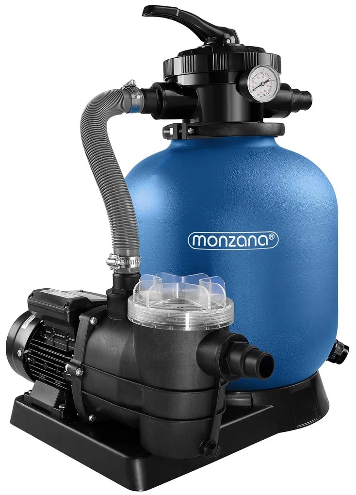 Piesková filtrácia k bazénu AQUA 9 960 l/h, modrá Monzana