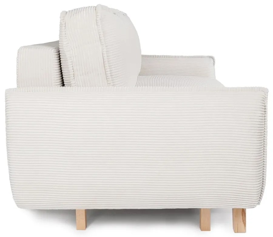 Béžová menčestrová rozkladacia pohovka 218 cm Tori - Bonami Selection