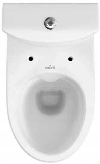 Cersanit Parva, kombi wc s horizontálnym odtokom, bočný prívod vody, splachovanie 3/6L + antibakteriálne sedátko z duroplastu, biela, K27-001