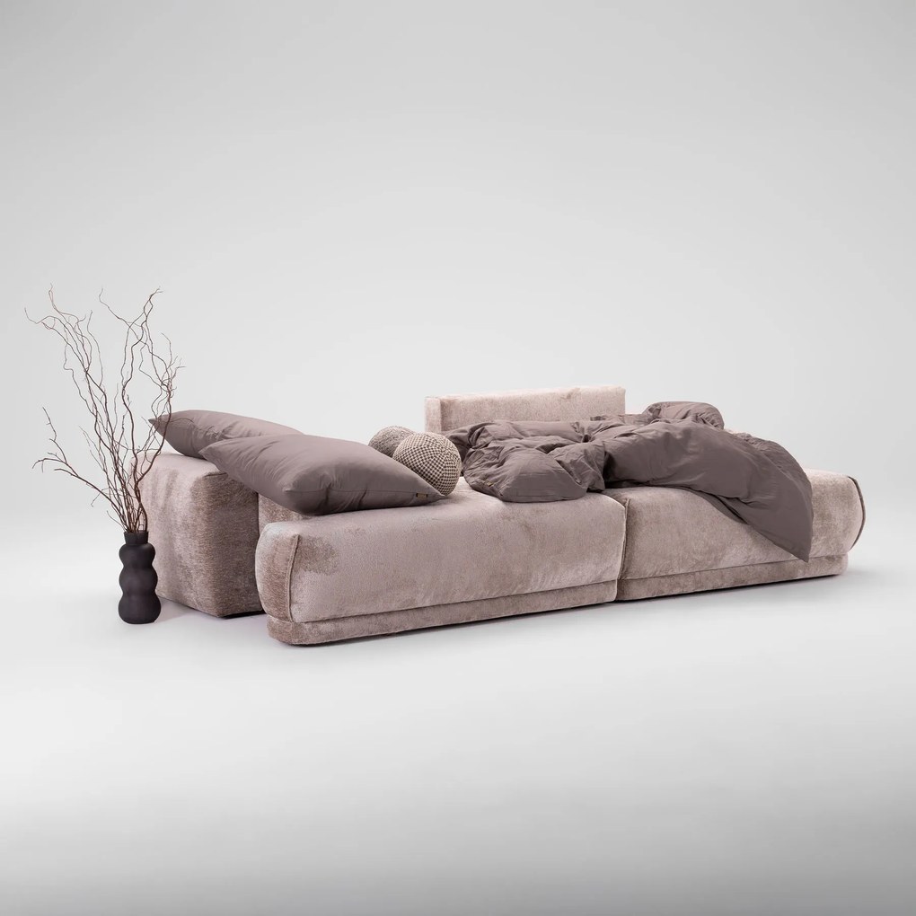 PROXIMA.store - Rohová sedačka plocha spania 138x215 - LATTE TYP ROHU: Ľavý, SKUPINA LÁTOK: Skupina 2