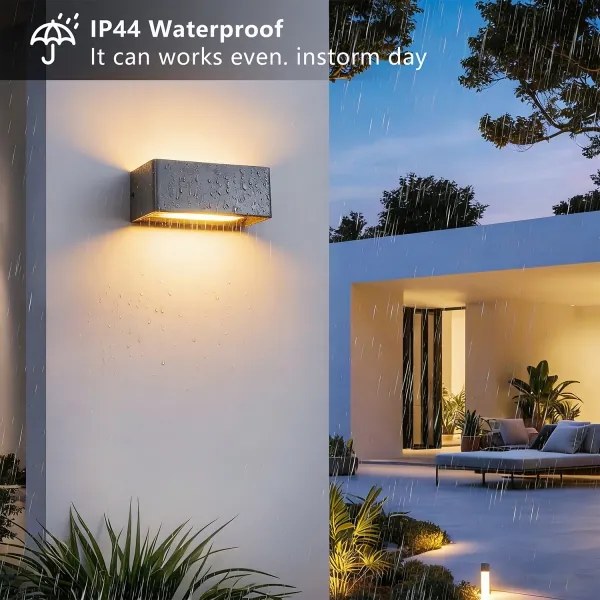 Brilagi - LED vonkajšie nástenné svietidlo DONNANI LED/7W/230V 20 cm antracit IP44