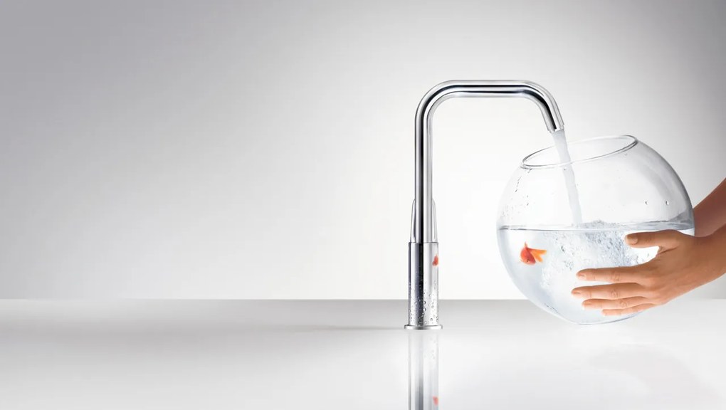 Hansgrohe Focus E2, páková umývadlová batéria 240, s otočným výtokom a výpusťou, chrómová, HAN-31609000