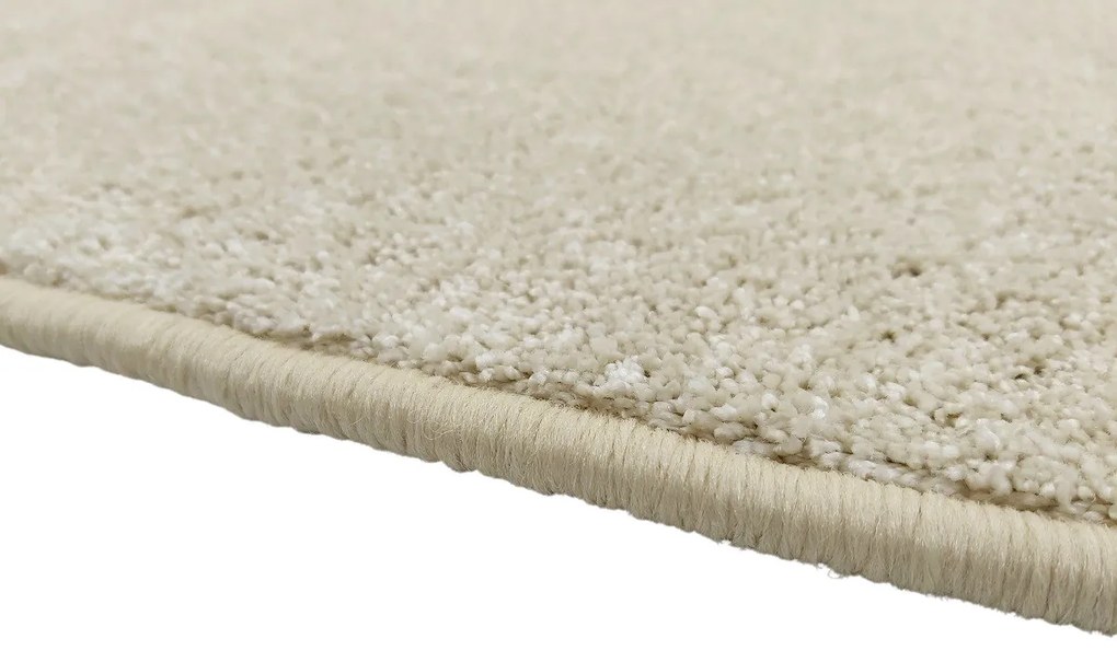 Vopi, Koberec behúň na mieru Capri Lux cream, šíre 200 cm, béžová, chodba / predsieň