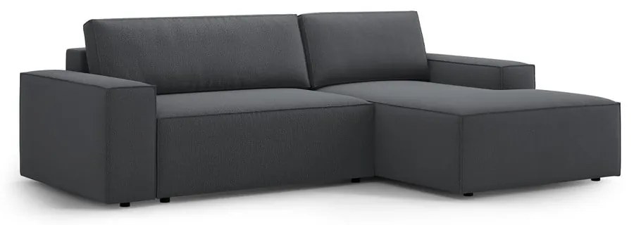Tmavosivá rozkladacia rohová pohovka (pravý roh) Jodie – Micadoni Home