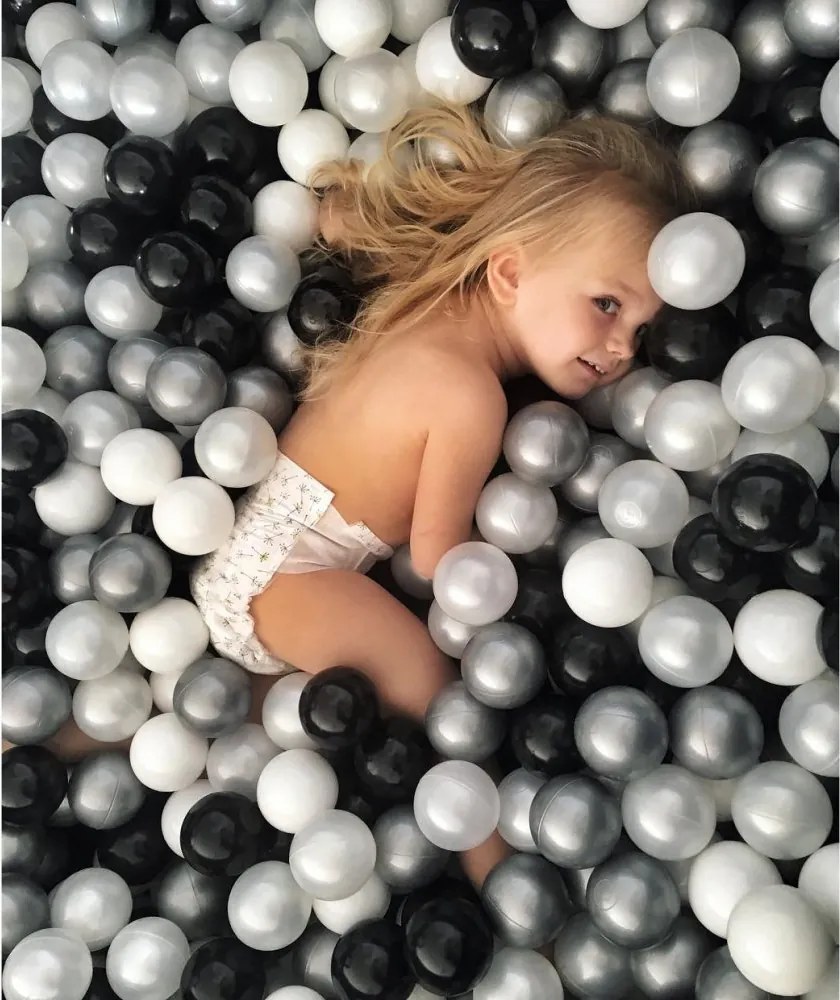 Suchý bazén pre deti 115x50 cm bez guličiek - svetlo sivý