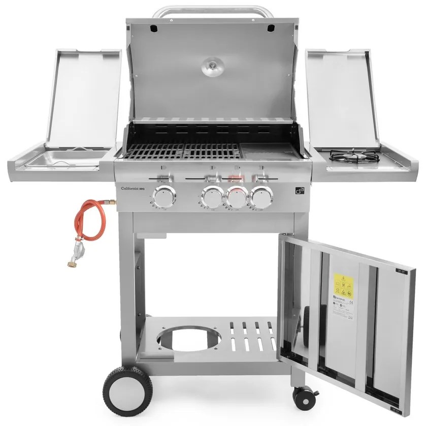 Plynový gril G21 California BBQ Premium line Premium line, 4 horáky + redukčný ventil zadarmo 6390305