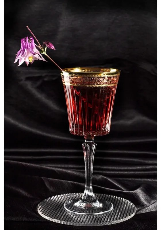 BOHEMIA PRESTIGE DORATO POHÁR NA VÍNO 300ML SADA 6 KS