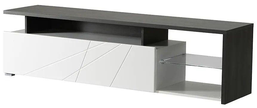 TV stolík Arctic Biela/Čierna 11008822