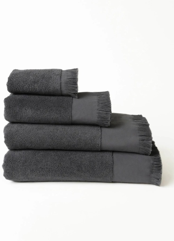 Froté uterák 30 × 50 cm - Loreta tmavo sivá