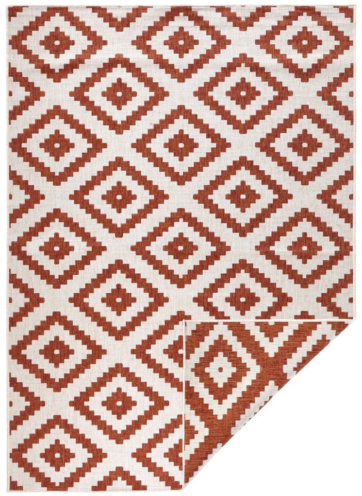 NORTHRUGS - Hanse Home koberce Kusový koberec Twin-Wendeteppiche 103130 terra creme – na von aj na doma - 80x250 cm