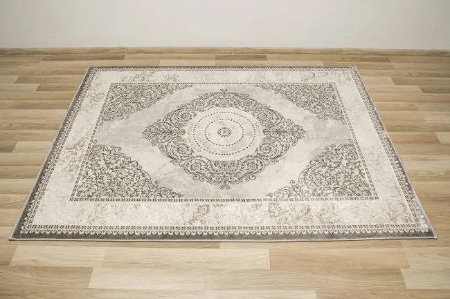 Koberec Garda P0540 Ornament sivý / krémový