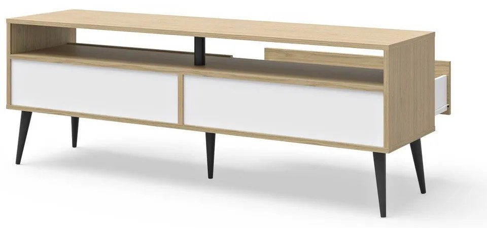 TV stolík v dekore duba v prírodnej farbe 150x54 cm Lake – TemaHome