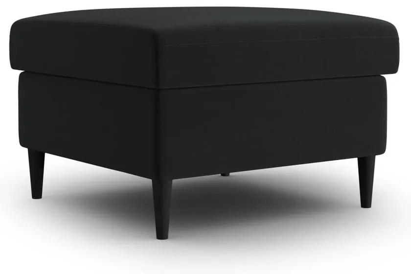 Čierna zamatová podnožka Kyoto – Cosmopolitan Design