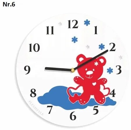 Nástenné hodiny do detskej izby Hnedá