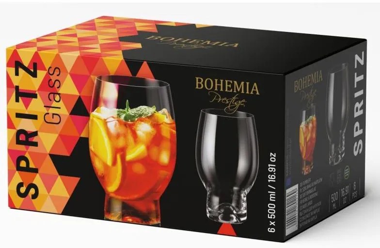 BOHEMIA PRESTIGE SPRITZ POHÁRE 500ML SADA 6 KS