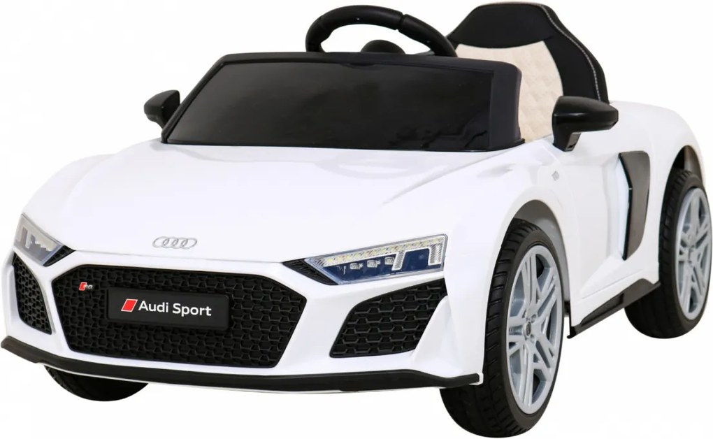 Ramiz Audi R8 LIFT batérie auto biela + diaľkové ovládanie