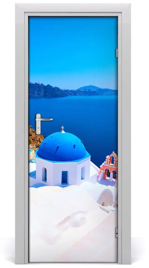 Fototapeta samolepiace na dvere Santorini Grécko 75x205 cm