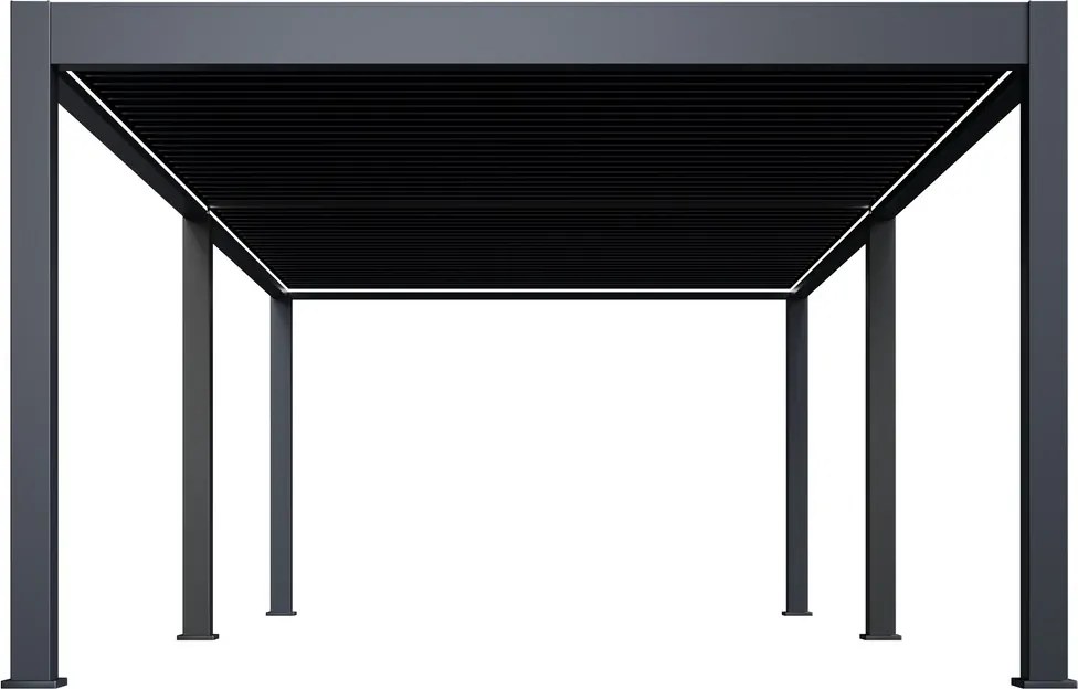 Luxusná ELEKTRICKÁ bioklimatická pergola PRESTIGE 8x4 m, hliník - voľne stojaca