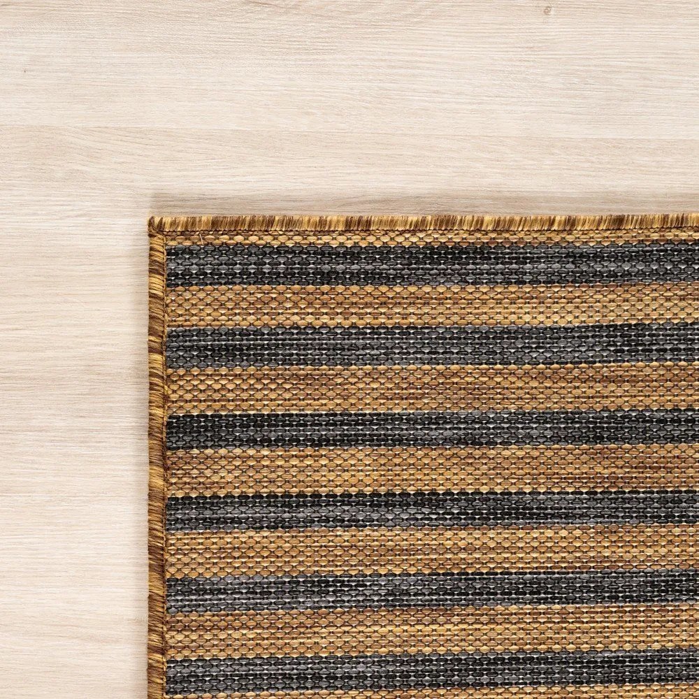 Čierny/hnedý vnútorný a vonkajší behúň 80x250 cm Mira 1453 – Ayyildiz Carpets