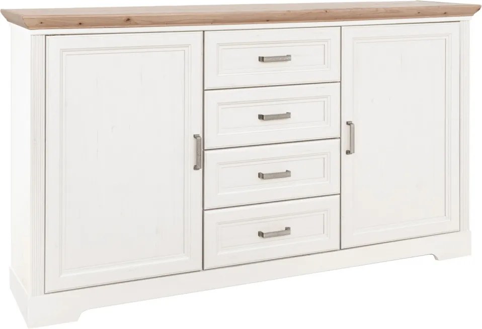 Komoda so zásuvkami Jasmin 165 cm, borovica/dub artisan