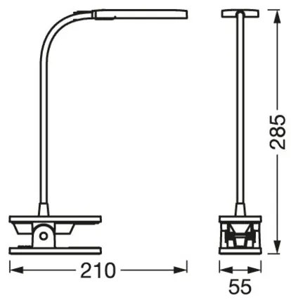 Ledvance - LED Stmievateľná dotyková stolná lampa PANAN LED/5,2W/5V