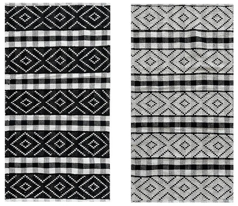 Koberec bavlnený Chindi 0.6/1.2 Cr-1291 čierny