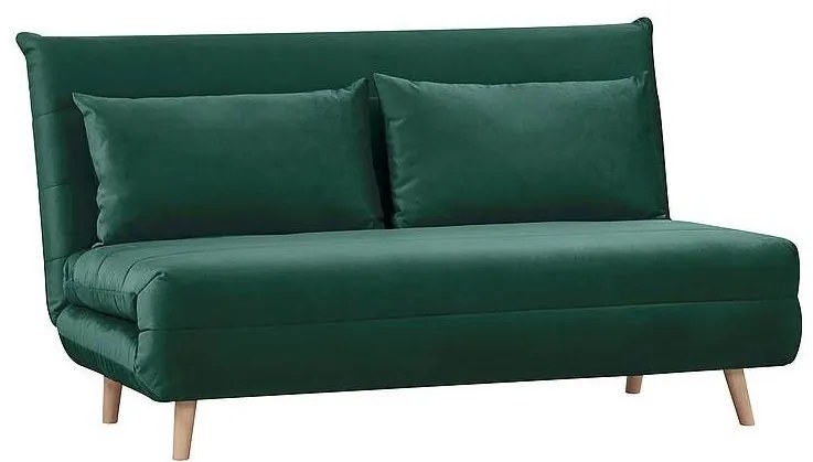 Signal kreslo SPIKE II VELVET buk/zelená tap. 189