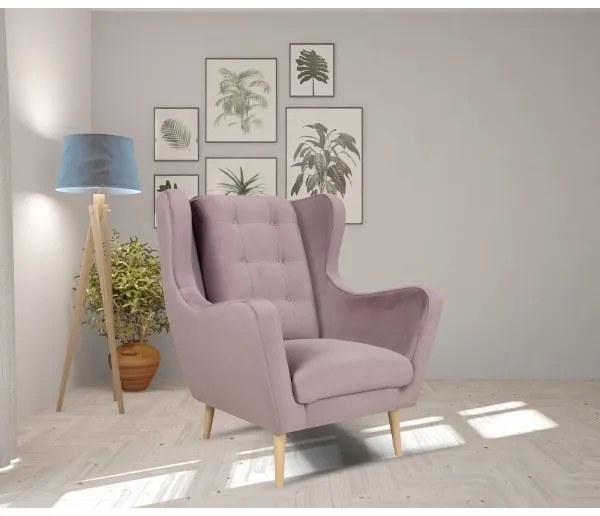 Kreslo OMI XXL ružové