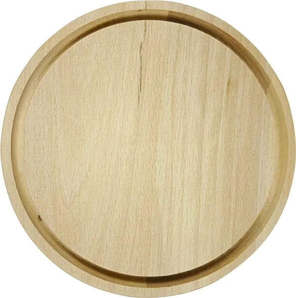 AMADEA Drevená servírovacia doska - podnos, masívne drevo, 20 cm