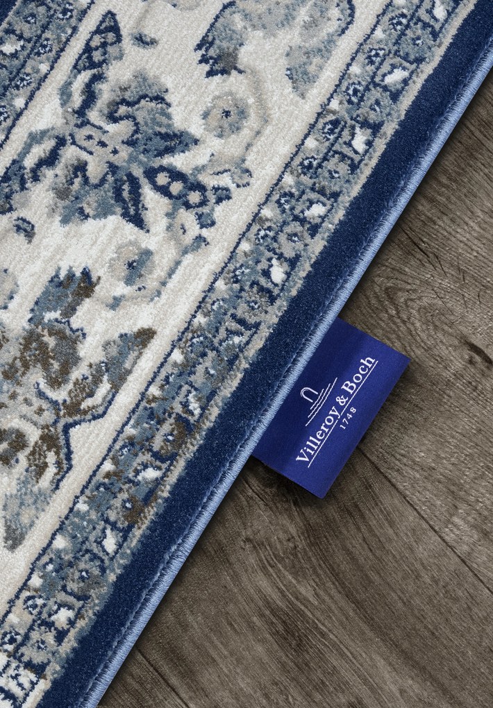 Villeroy & Boch Kusový koberec 106123 Blue, Cream, 200x280, modrá, obývacia izba