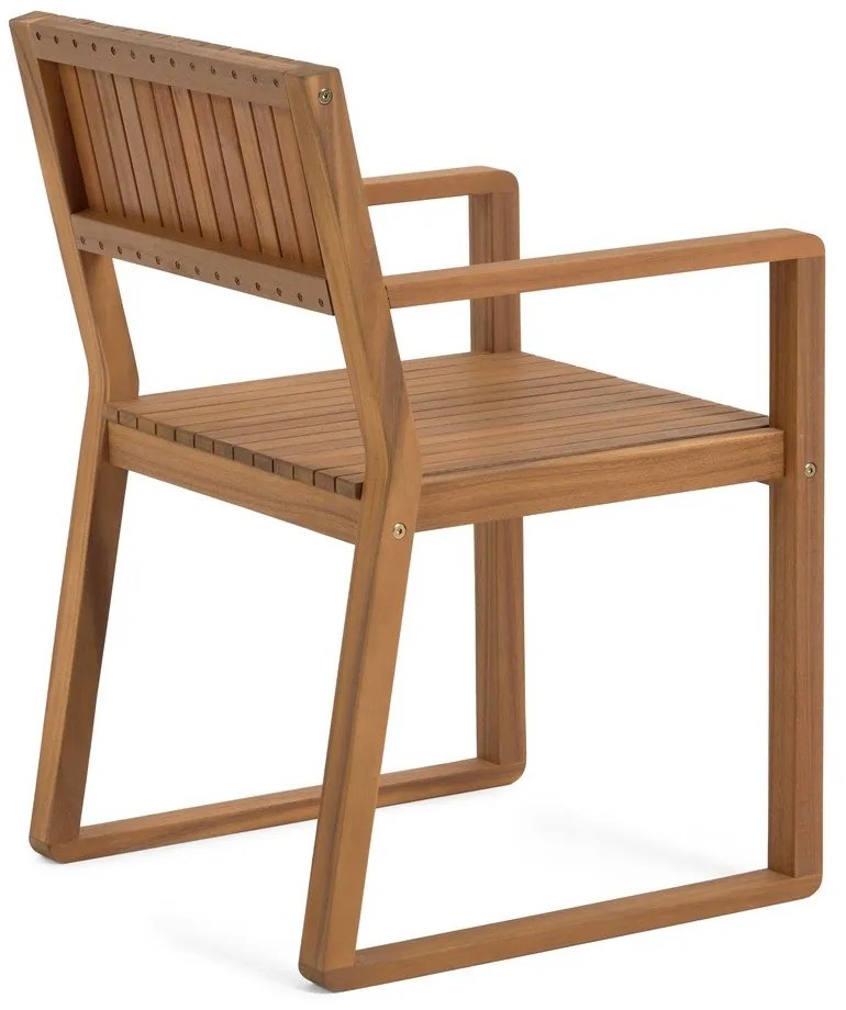 Záhradná stolička z akáciového dreva Kave Home Emili