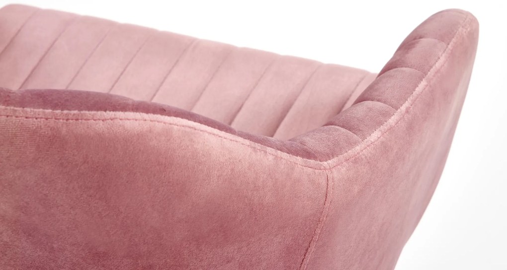 Ružová kancelárska stolička MARIBO VELVET